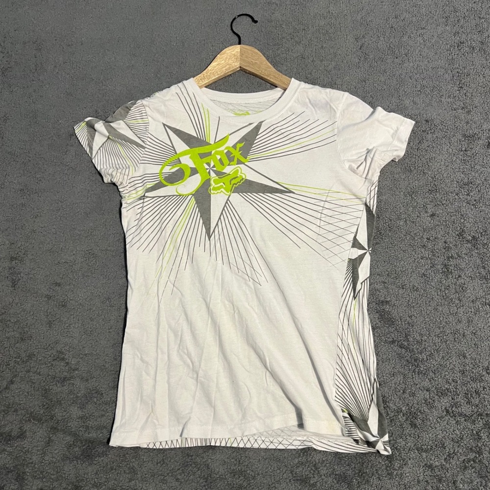 Vintage Y2K Fox Racing Womens Starburst Shirt Small Grunge Mallgoth